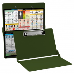 WhiteCoat Clipboard® - Army Green Care & Communication Edition